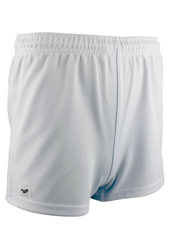 Burley Sekem Mens White Baggy Football Shorts