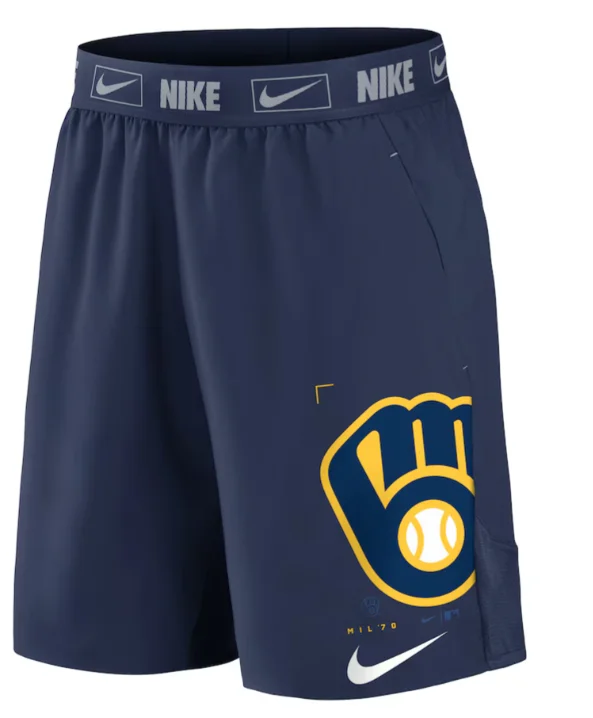 Milwaukee Brewers Nike Bold Express Woven Short - Mens