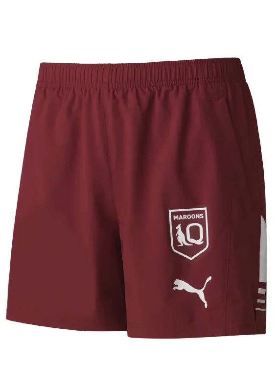 Puma Youth 2024 Queensland Maroons State of Origin Shorts <br> 776262 01